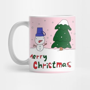 Merry Christmas, Snowman, Tree Mug